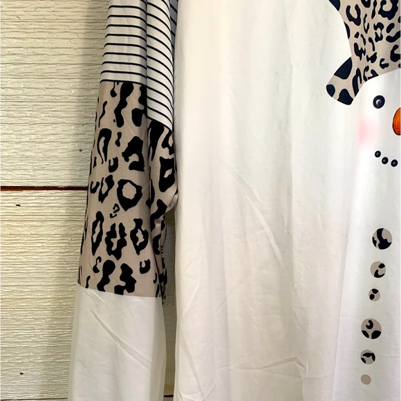 Snowman Print Jersey *NEW* Size XL - Picture 3 of 10